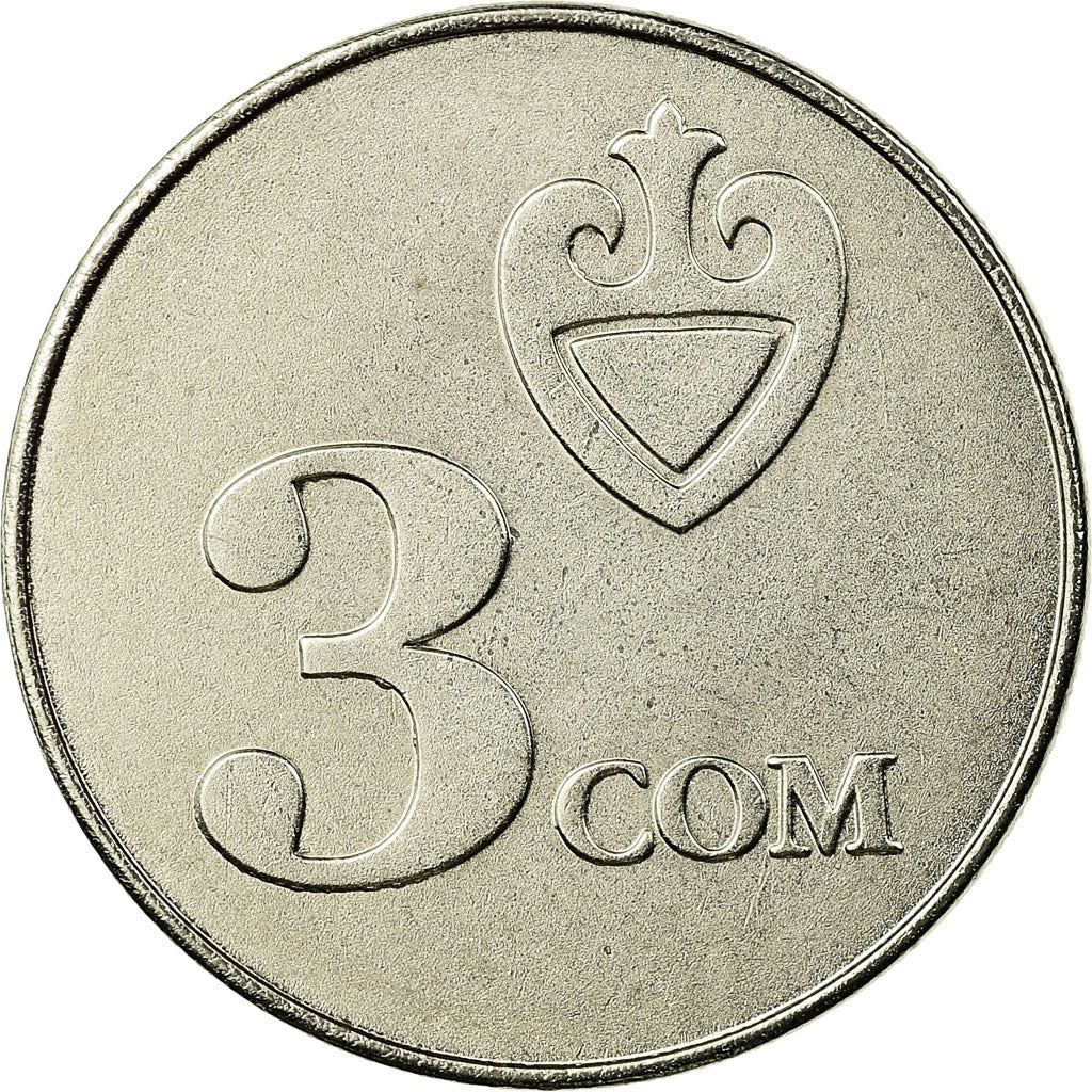 Kyrgyzstan 3 Som Coin | Falcon | Kookor | KM15 | 2008