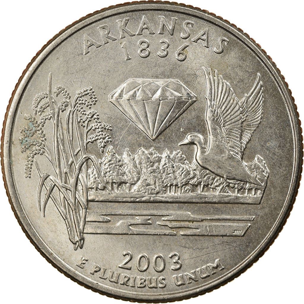 United States | 1/4 Dollar Coin | Arkansas | Km:347 | 2003
