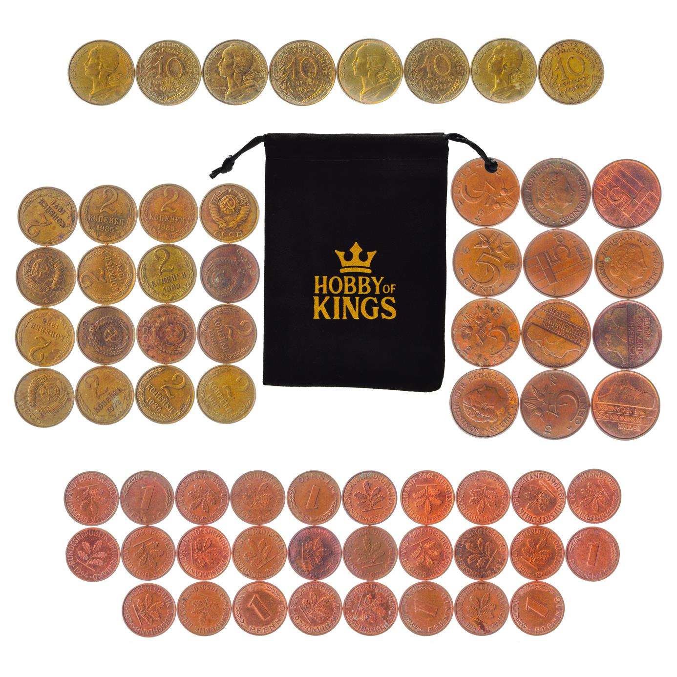 Play Money For Board Games & Card Games | 64 Real Coins | 1 2 5 10 | Total 200 Points | Genuine Toy Currency