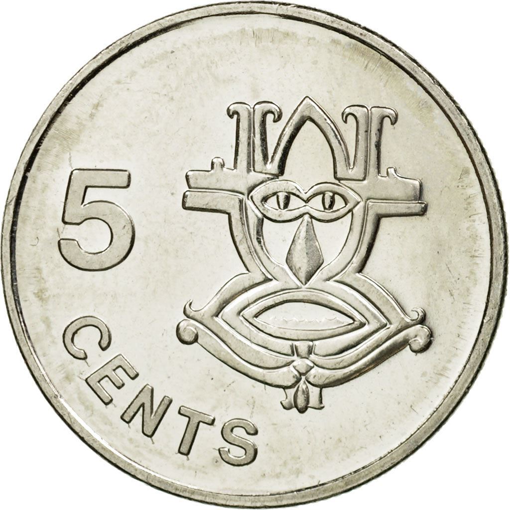 Solomon Islands | 5 Cents Coin | Elizabeth II | Native Mask | Km:26A | 1993 - 2005