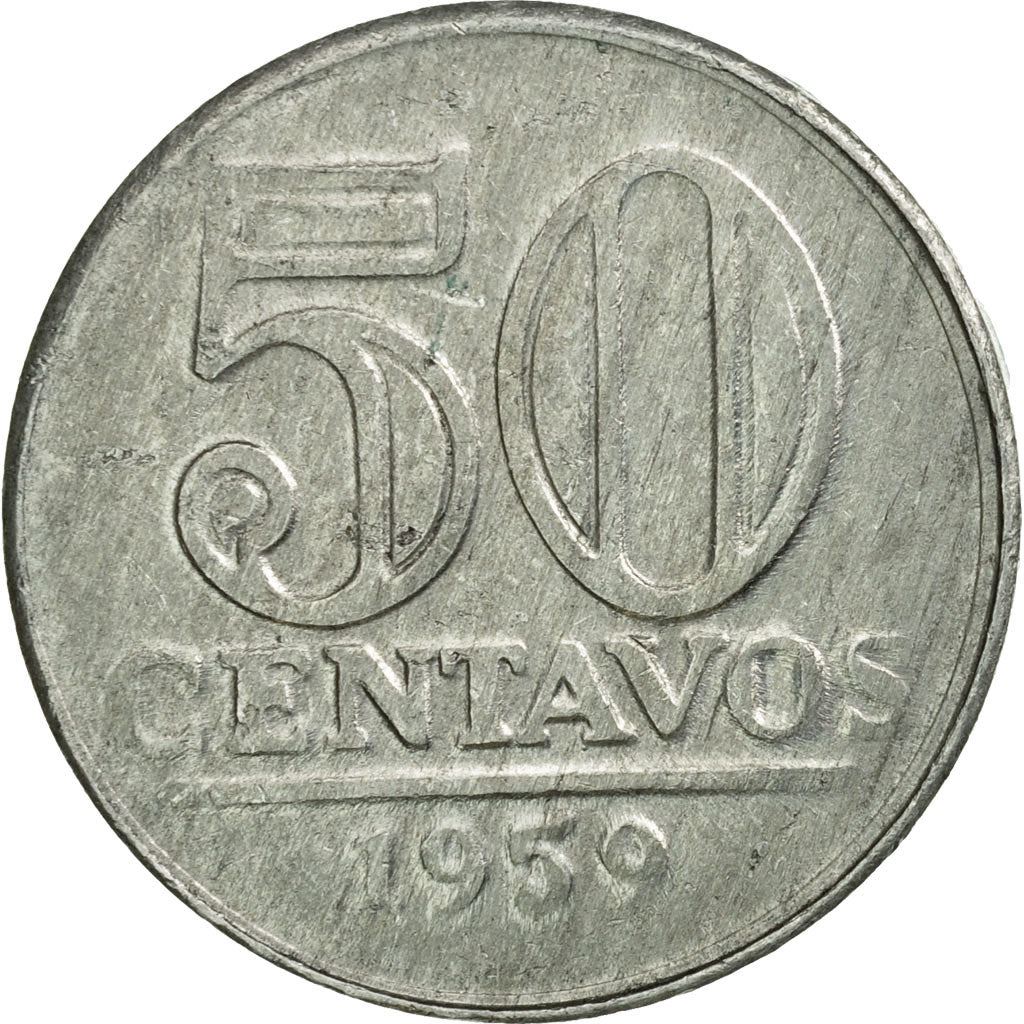 Brasil 50 Centavos Mynt | KM569 | 1957 - 1961