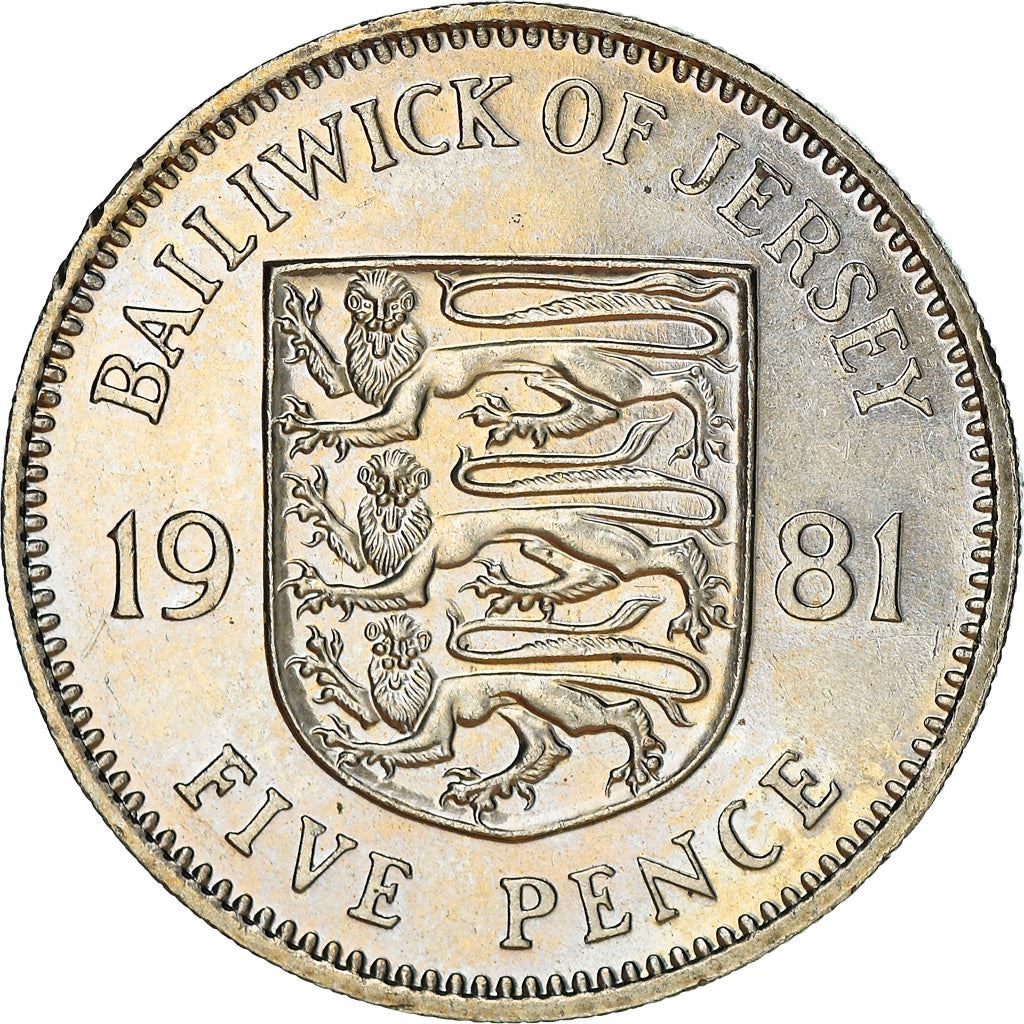 Jersey Coin Islander 5 Pence Coin | Queen Elizabeth II | KM48 | 1981