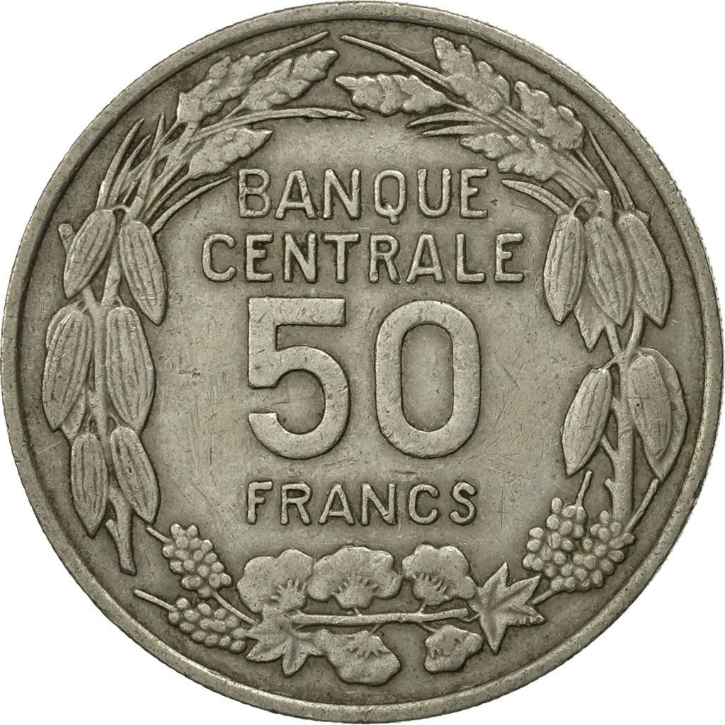 Cameroon | 50 Francs Coin | Giant Elands | Km:13 | 1960