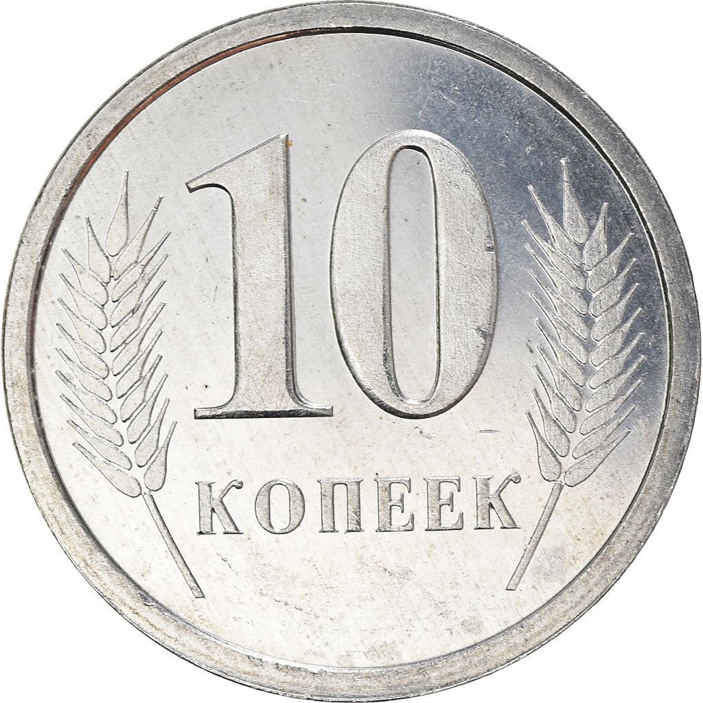 Transnistria | 10 Kopecks Mynt | Statsemblem | Hvete | Km:3 | 2000