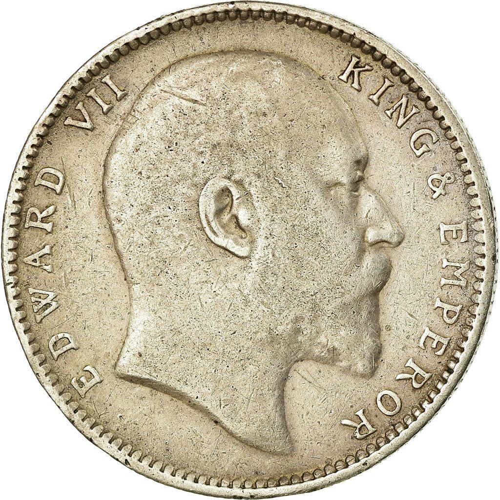 India - British | 1 Rupee Coin | King Edward VII | Km:508 | 1903 - 1910