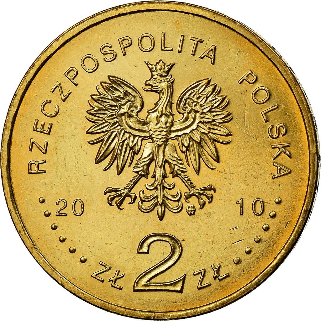 Poland | 2 Zlotys Coin | Auschwitz-Birkenau Liberation | Y:712 | 2010