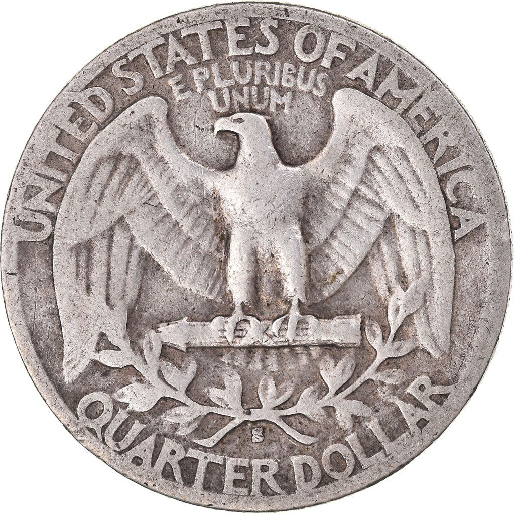 アメリカ合衆国 | 1/4ドル硬貨 | ジョージ・ワシントン | KM:164 | 1932年 - 1964年