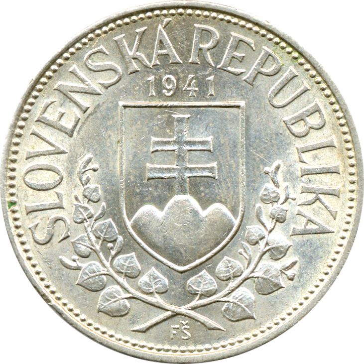 Slovakia | 20 Korun Coin | St. Cyril | St. Methodius | KM7 | 1941