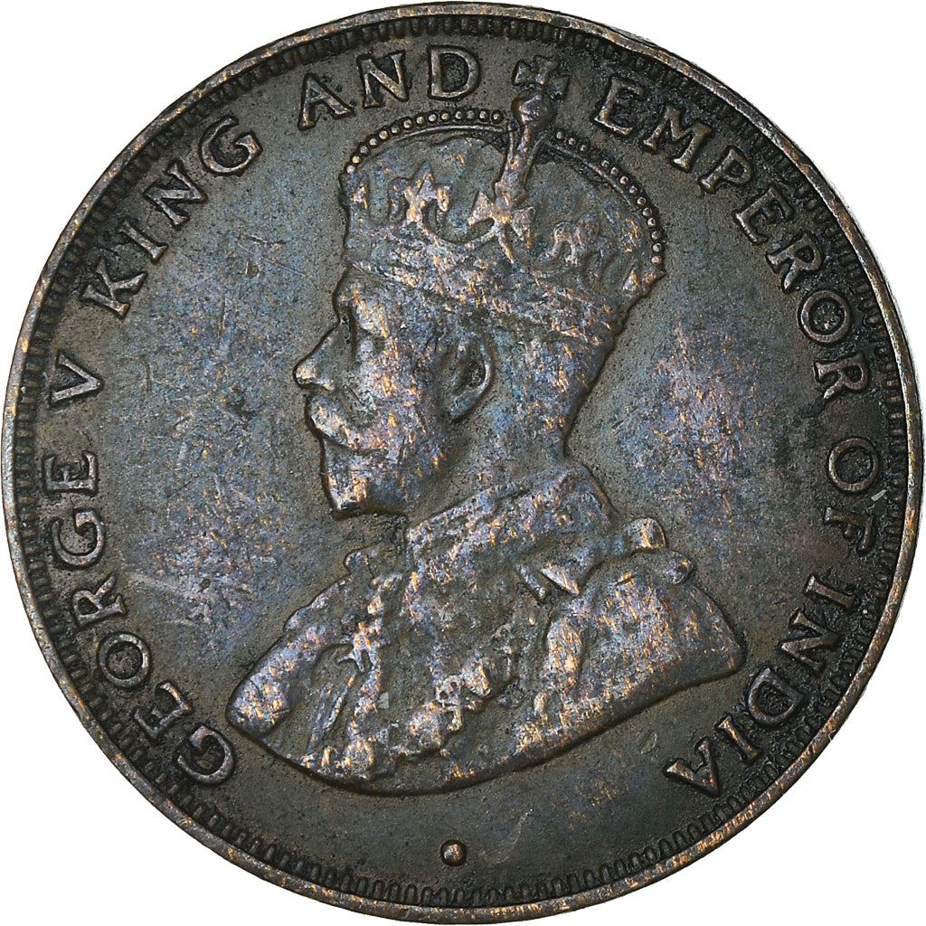 Hong Kong 1 Cent Mynt | George V liten typ | KM17 | 1931 - 1934