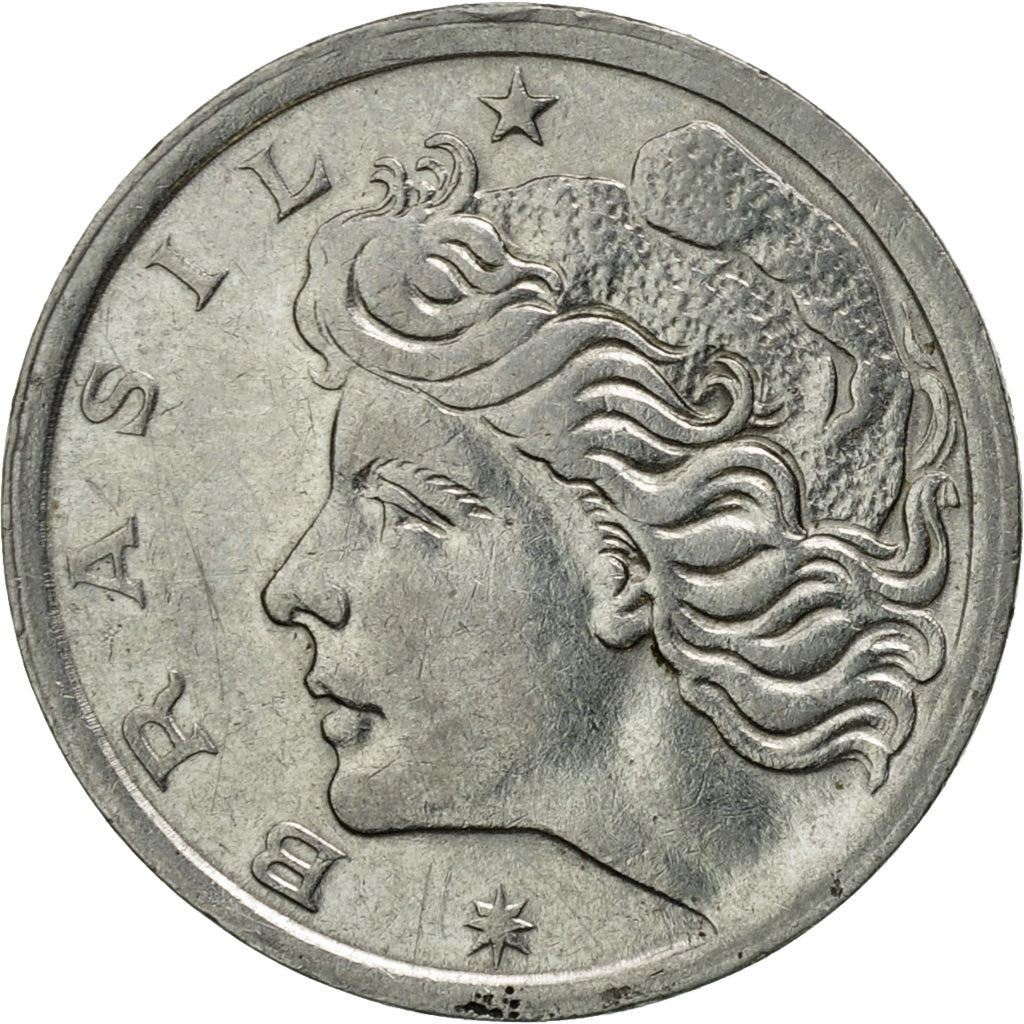 Brazil | 2 Centavos Coin | Effigy | Km:576.1 | 1967
