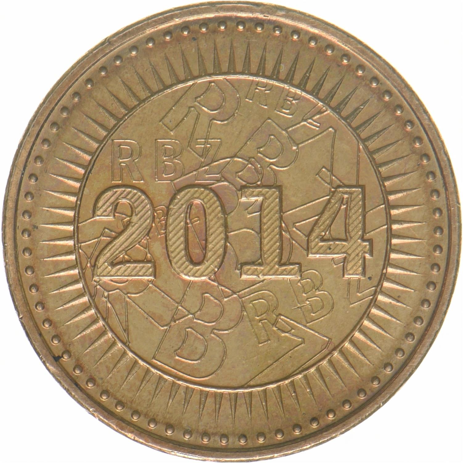 Zimbabwe | 5 Cents Bondmynt | KM17 | 2014