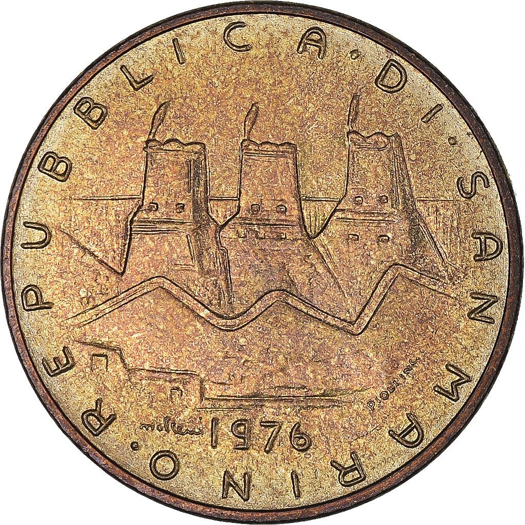 San Marino | 20 Lire Coin | Hands | Km:55 | 1976