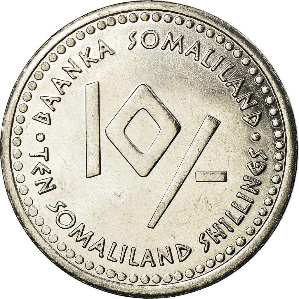 Somaliland | 10 Shillings Coin | Leo | Stainless steel | KM:13 | 2006