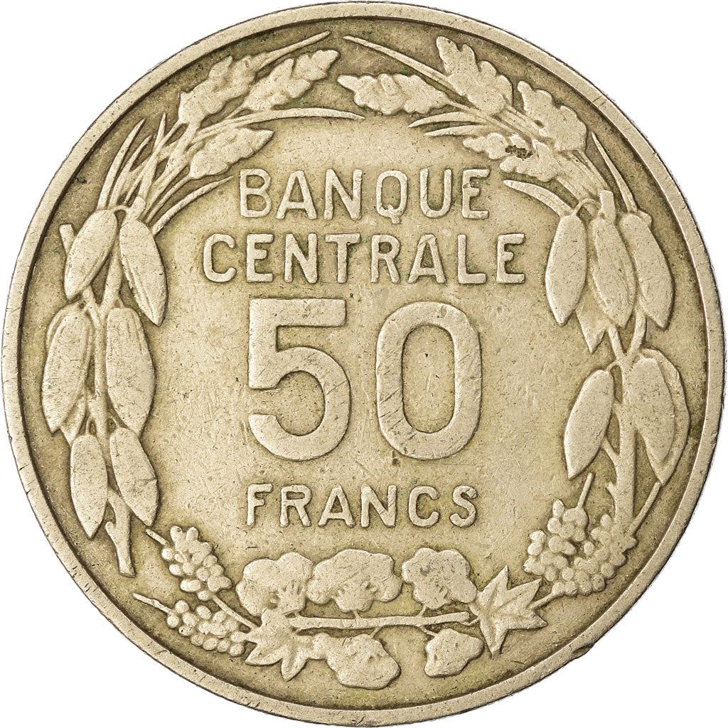 Cameroon | 50 Francs Coin | Giant Elands | Km:13 | 1960