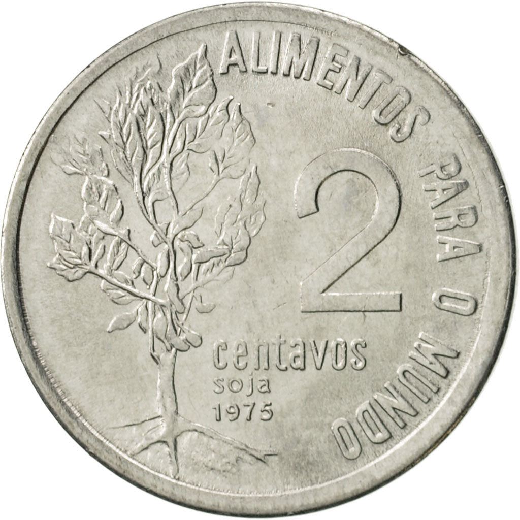 巴西2分硬币 | FAO大豆植物 | KM586 | 1975 - 1978