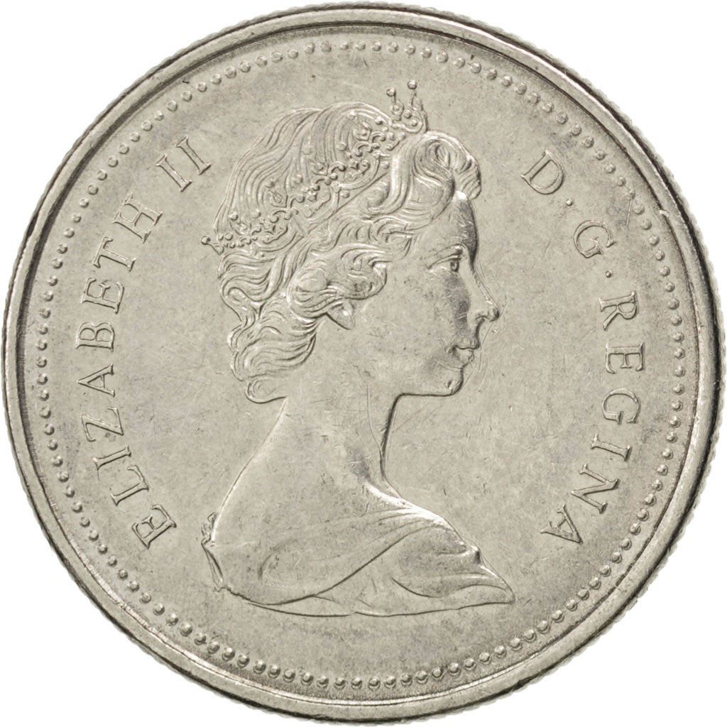 Canada | 25 Cents Coin | Mounted Police | Nickel | KM:81 | 1973