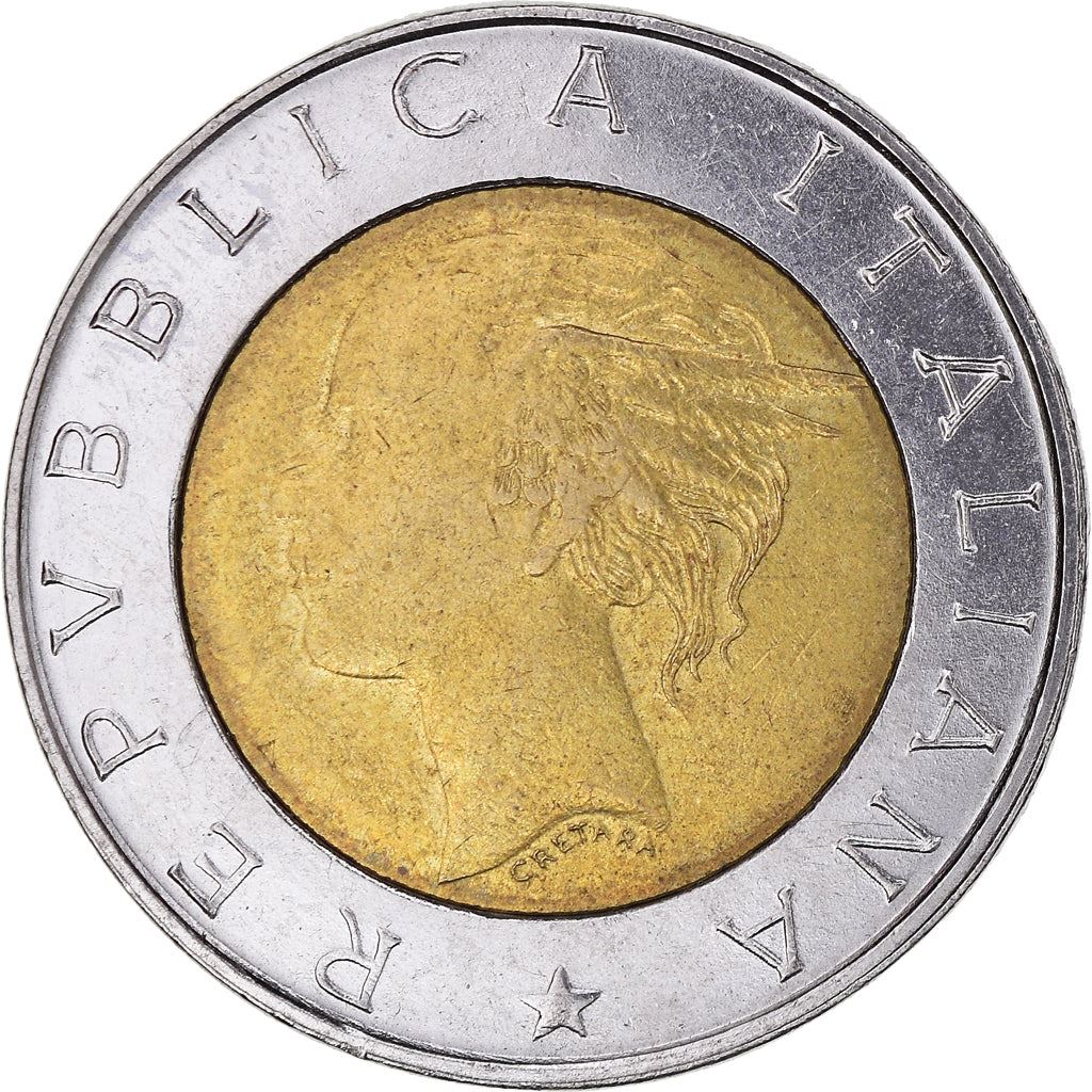 Italy | 500 Lire Coin | FAO | Km:193 | 1998