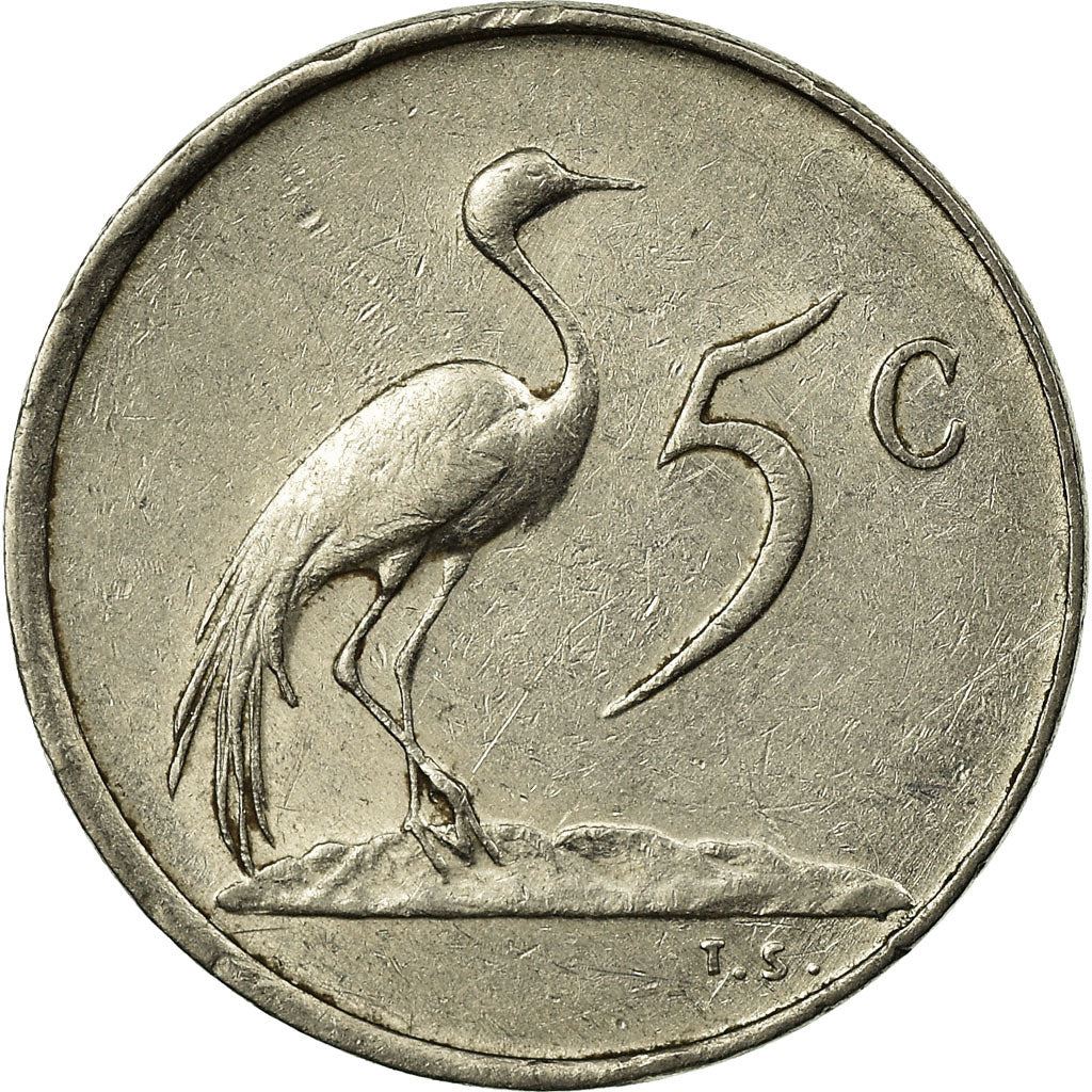 South Africa 5 Cents Coin | Balthazar J. Vorster | KM111 | 1982