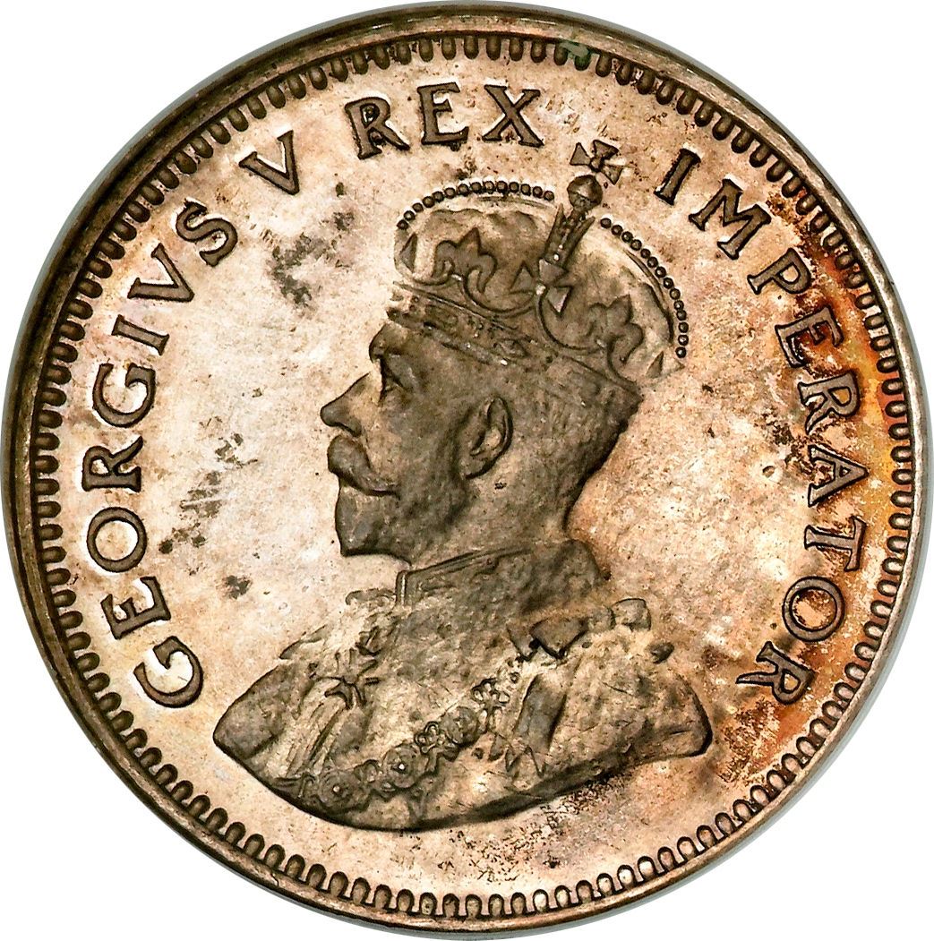 South Africa | 6 Pence Coin | George V | Flowers | Protea | Km:16.2 | 1931 - 1936