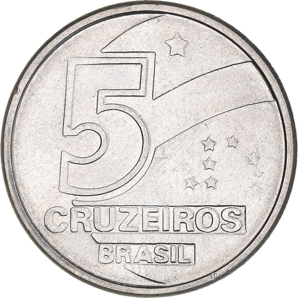 Brazil | 5 Cruzeiros Coin | Salt evaporation | Km:618 | 1990 - 1992