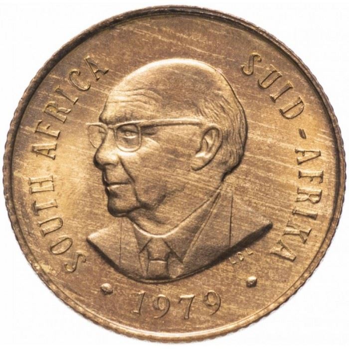 South Africa 2 Cents Coin | Nicolaas J. Diederichs | KM99 | 1979