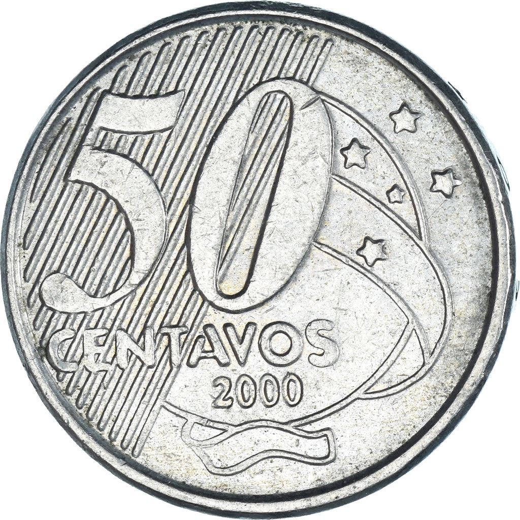 Brazil | 50 Centavos Coin | José Maria da Silva | Km:651 | 1998 - 2001