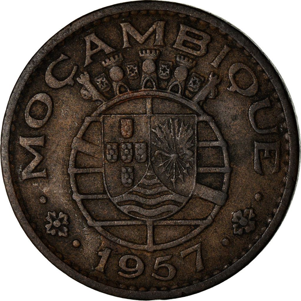 Mozambique 1 Escudo Coin | Military Order Of Christ | KM82 | 1953 - 1974
