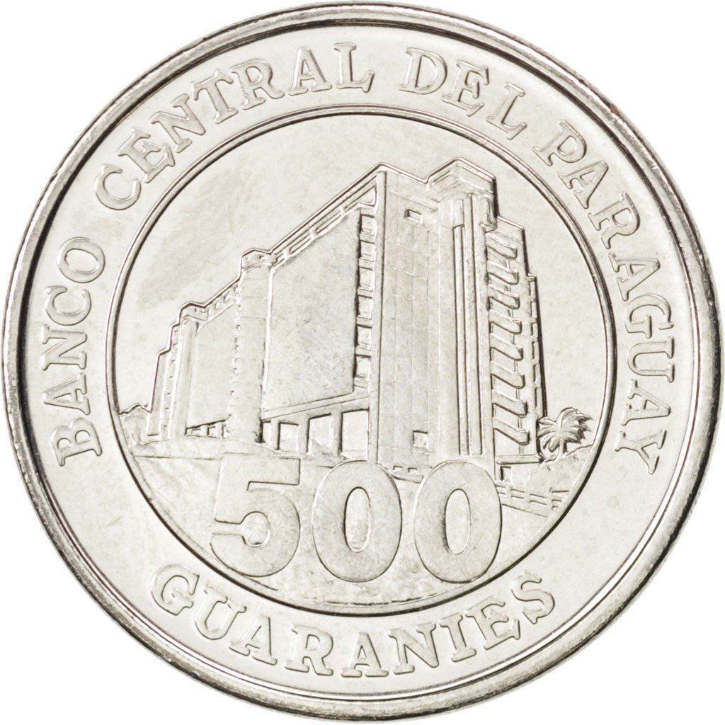 Paraguay | 500 Guaranies Coin | Bernardino Caballero | Km:195A | 2006 - 2019