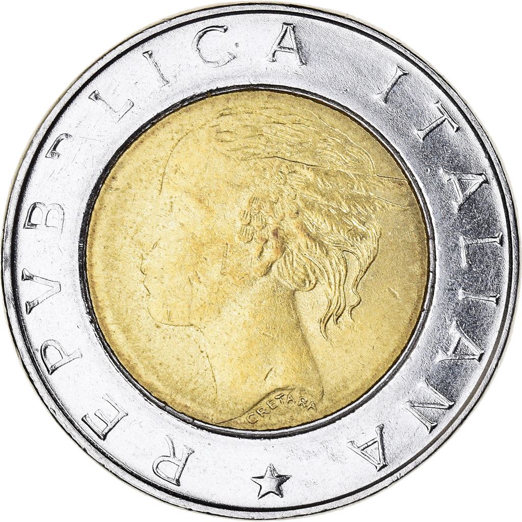 Italy | 500 Lire Coin | Parliament Elections | Km:203 | 1999