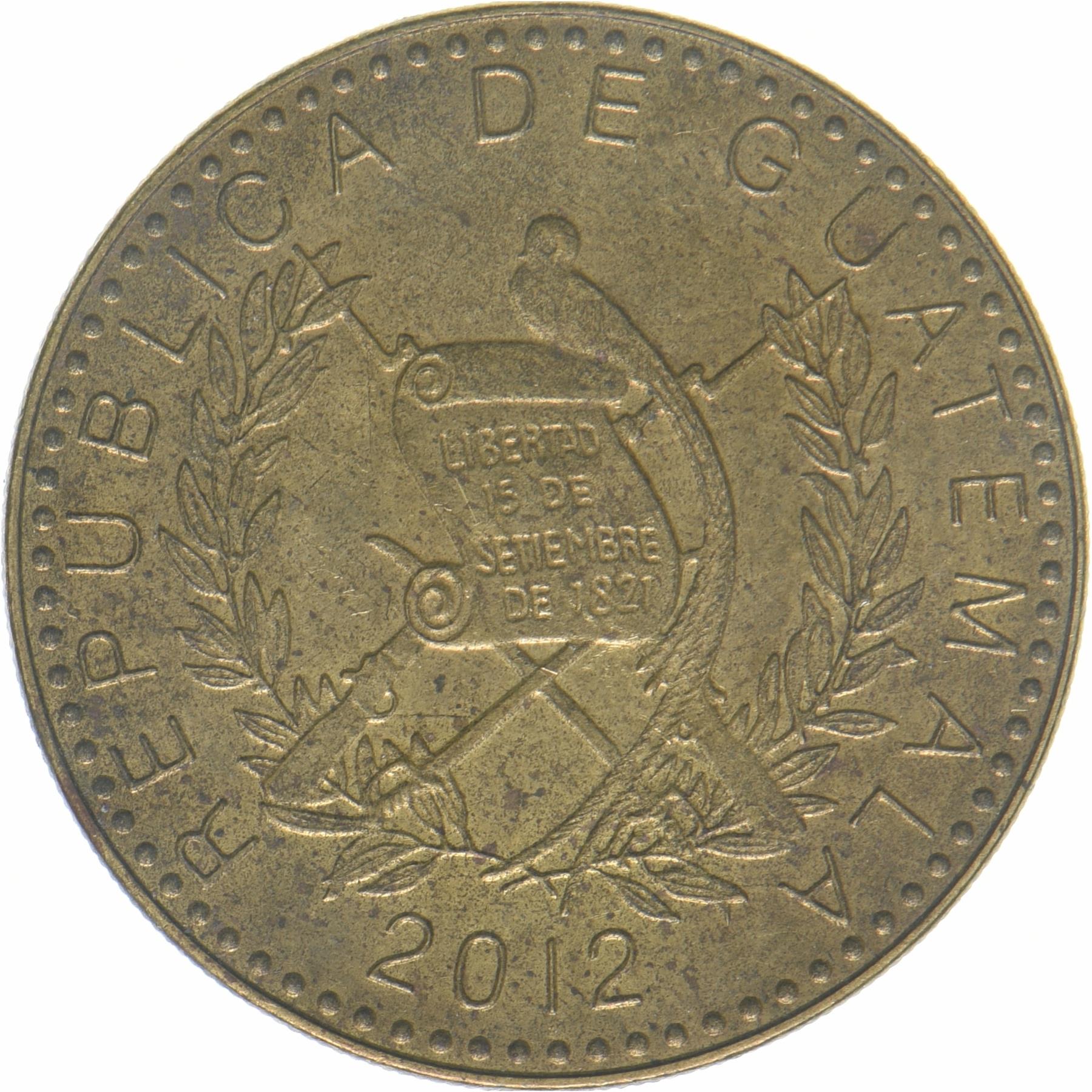 Guatemala | 50 Centavos Coin | Orchid | KM:283a | 2012 - 2024