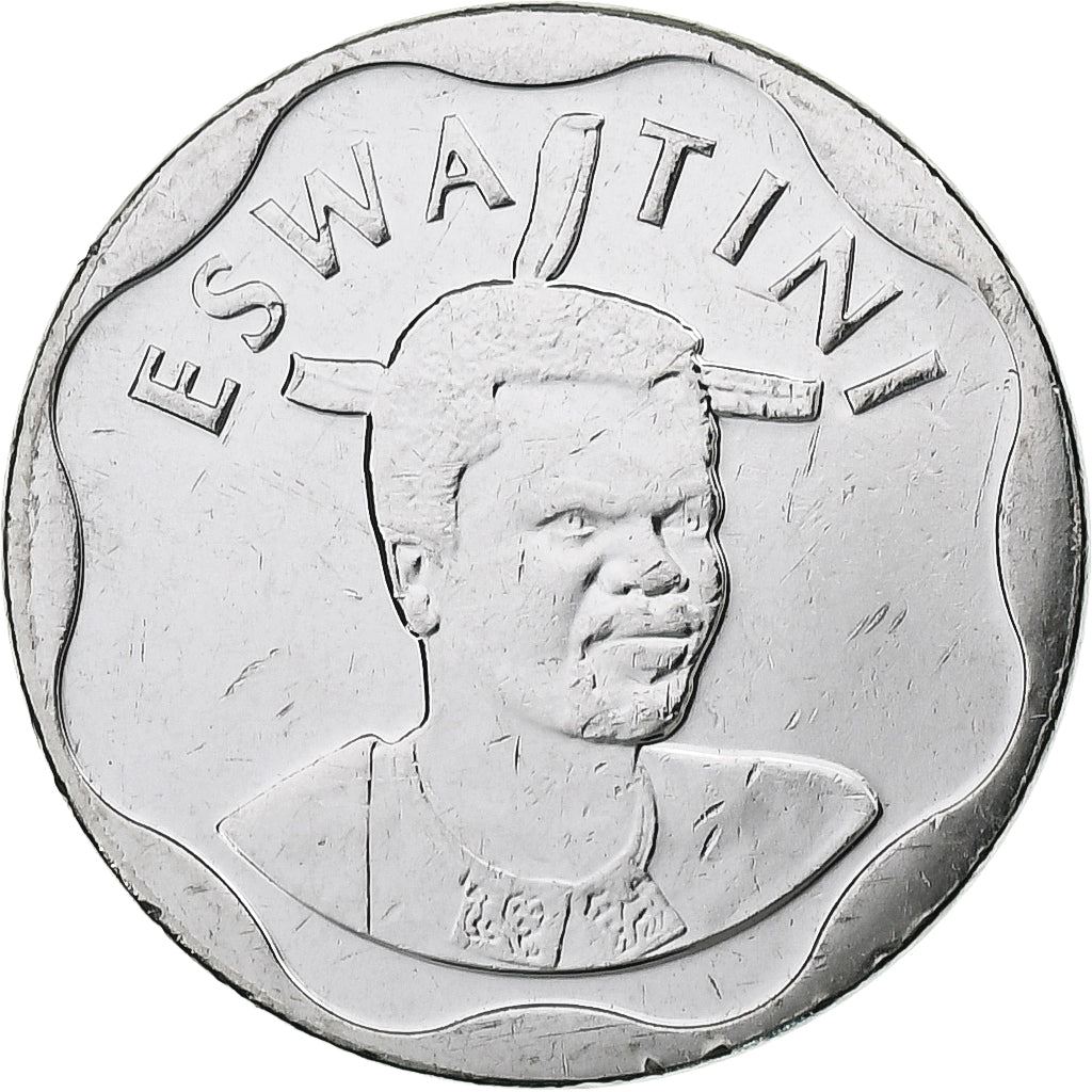 Regno di Eswatini | Moneta da 10 Centesimi | Re Mswati III | Canna da zucchero | Km:69 | 2018 - 2021