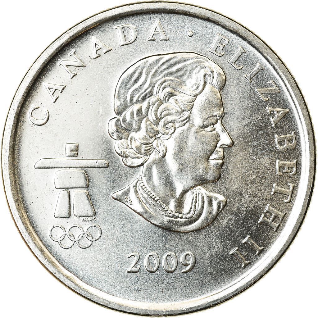 Canada | 25 Cents Coin | Nickel plated steel | Speed Skating | KM:842 | 2009