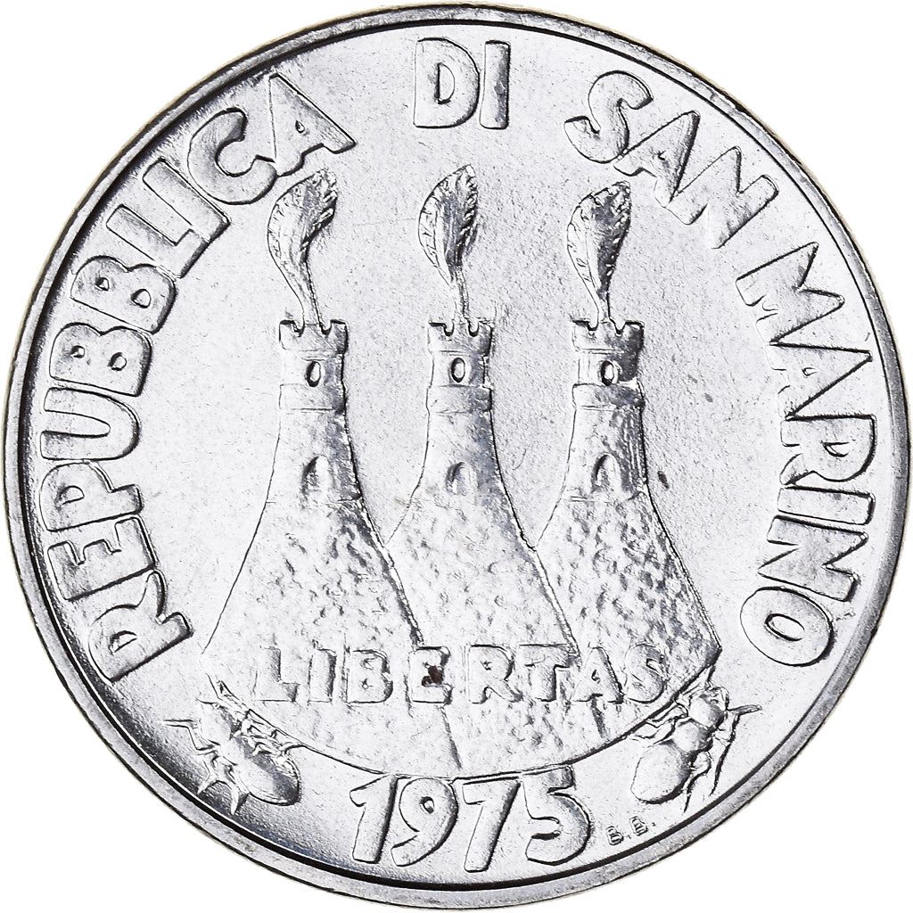 San Marino | 50 Lire Coin | Fish | Km:45 | 1975