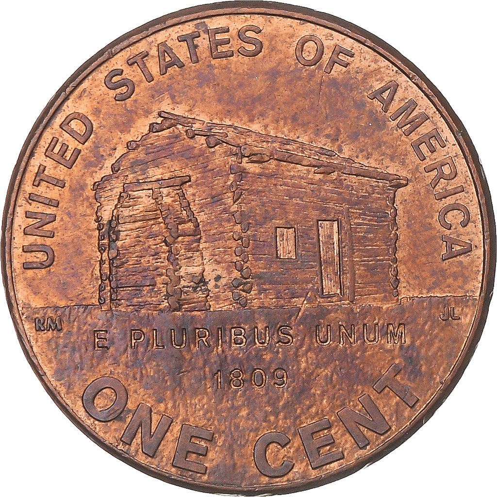 United States | 1 Cent Coin | Log Cabin | Km:441 | 2009