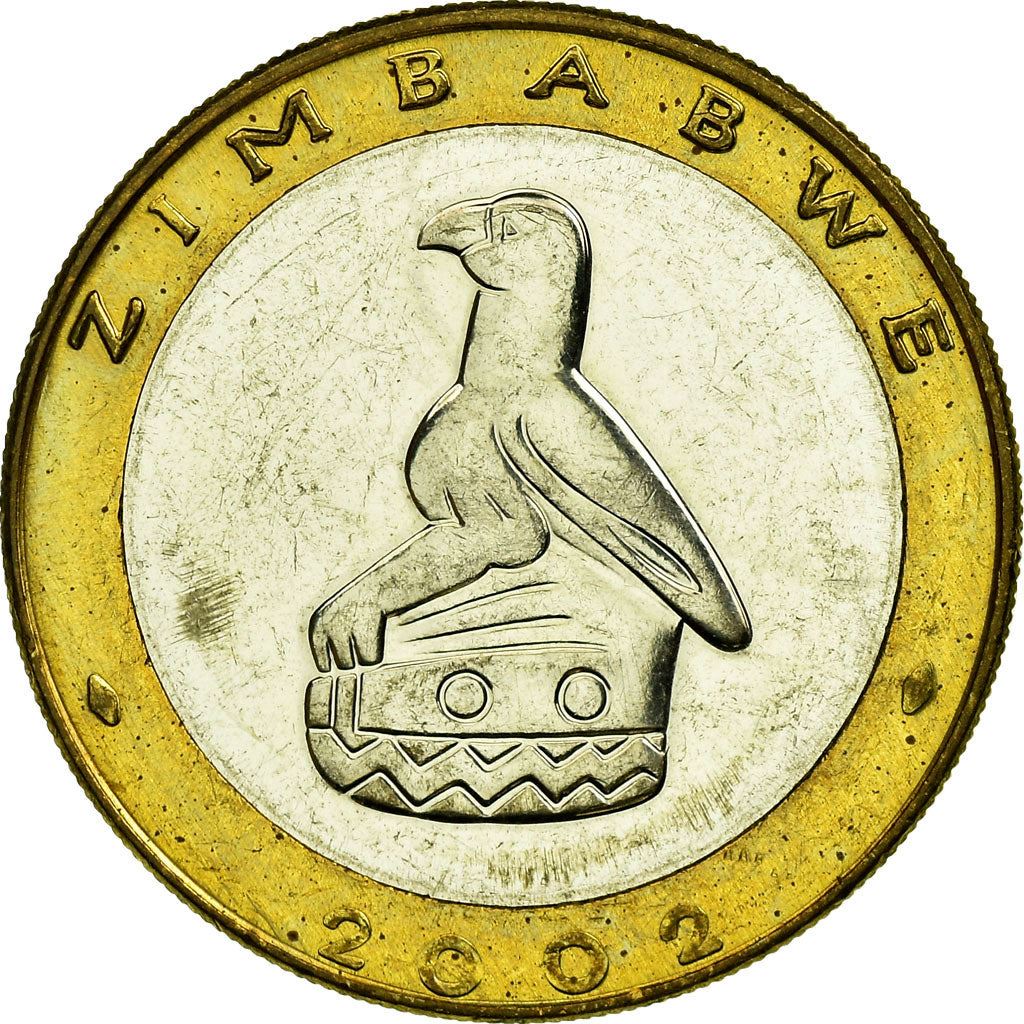 Zimbabwe | 5 Dollars Coin | Black Rhino | Km:13 | 2001 - 2003