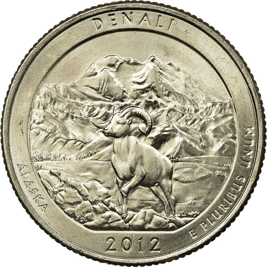 United States | 1/4 Dollar Coin | Denali National Park | Km:523 | 2012