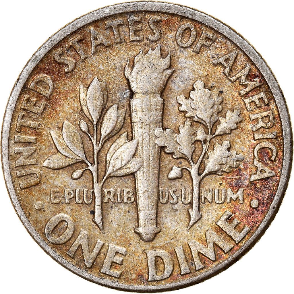 アメリカ合衆国 | 1ダイム硬貨 | フランクリン・D・ルーズベルト | KM:195 | 1946年 - 1964年
