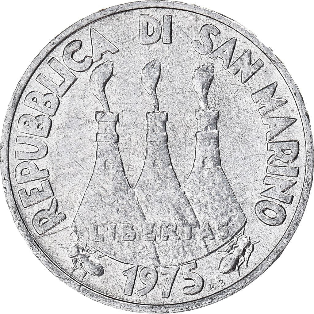 San Marino | 1 Lira Coin | Spiders | Km:40 | 1975