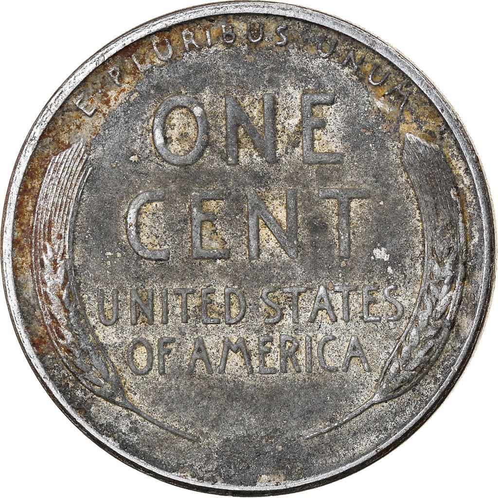 アメリカ合衆国 | 1セント硬貨 | エイブラハム・リンカーン | Km:132A | 1943年 - 1944年