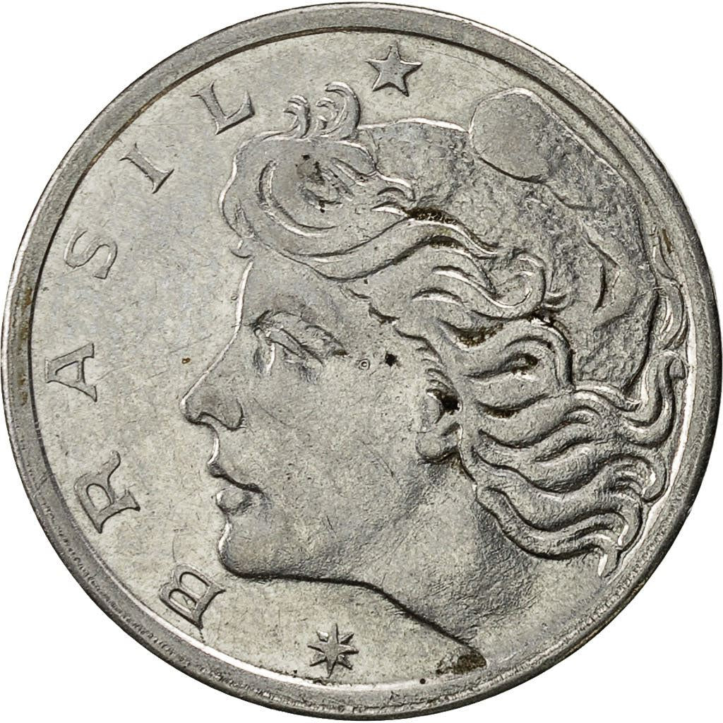 Brazil | 2 Centavos Coin | Effigy | Km:576.1 | 1969 - 1975