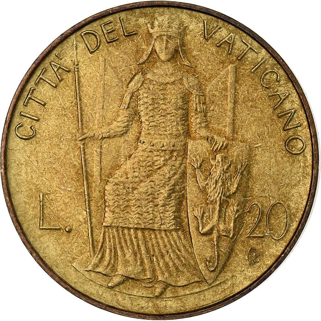 Vatican City | 20 Lire Coin | John Paul II | Km:144 | 1979 - 1980