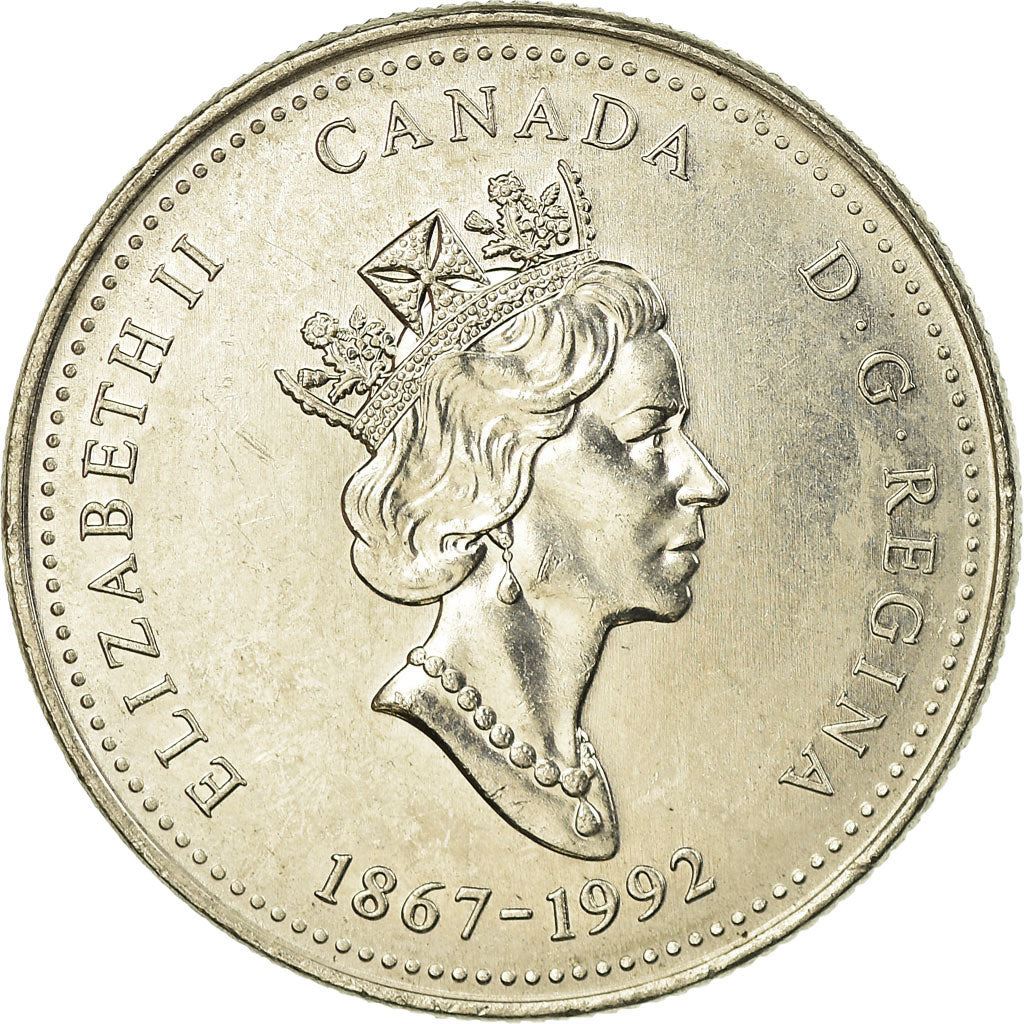 Canada | 25 Cents Coin | Nickel | Manitoba | KM:214 | 1992