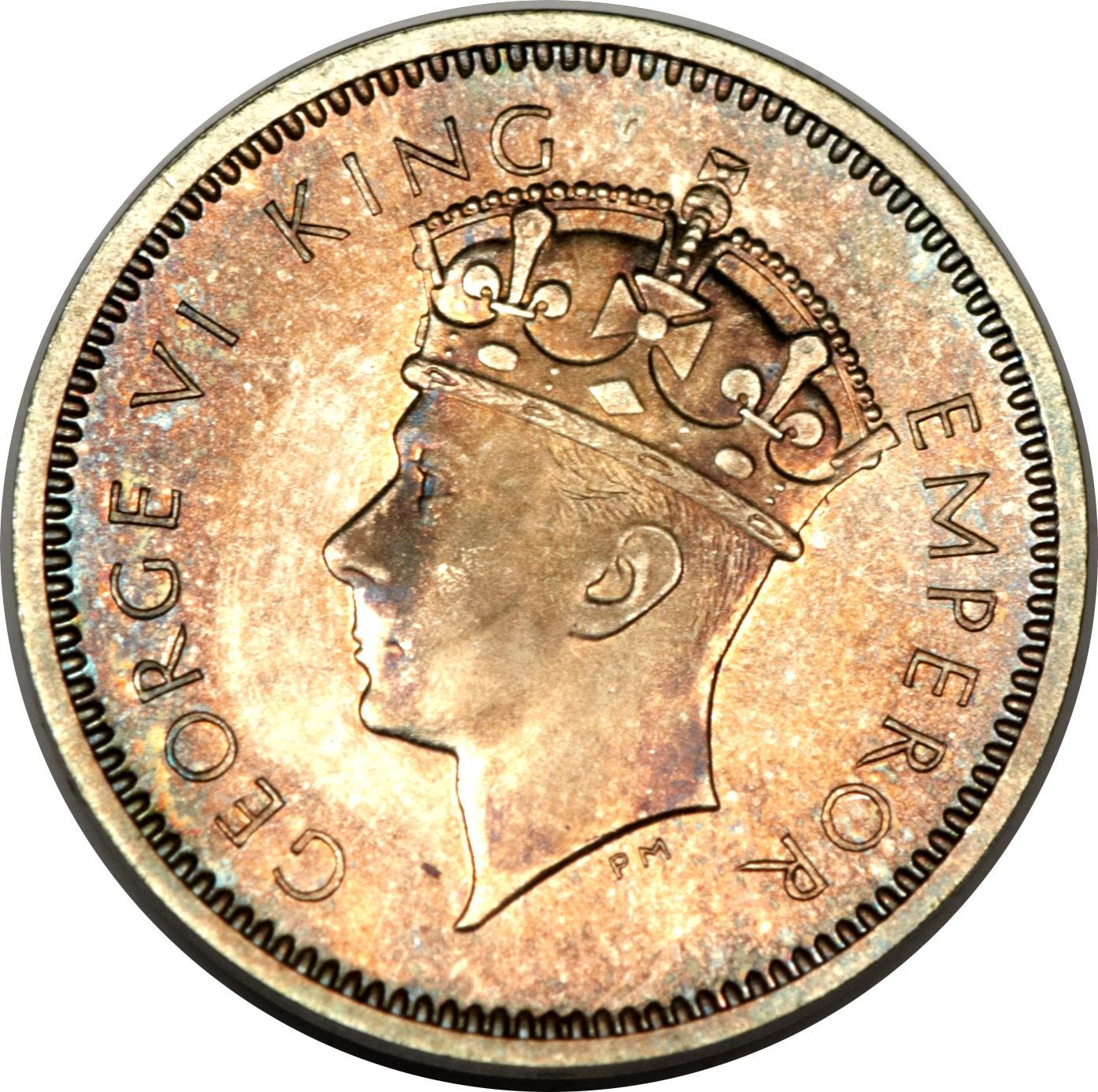 Southern Rhodesia | 3 Pence Coin | George VI | Spearheads | KM:9 | 1937