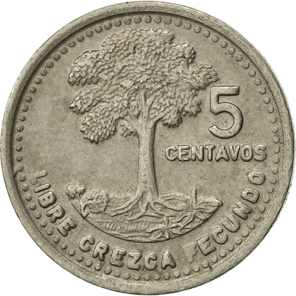 Guatemala | 5 Centavos Coin | Kapok Tree | Km:276 | 1977 - 2010