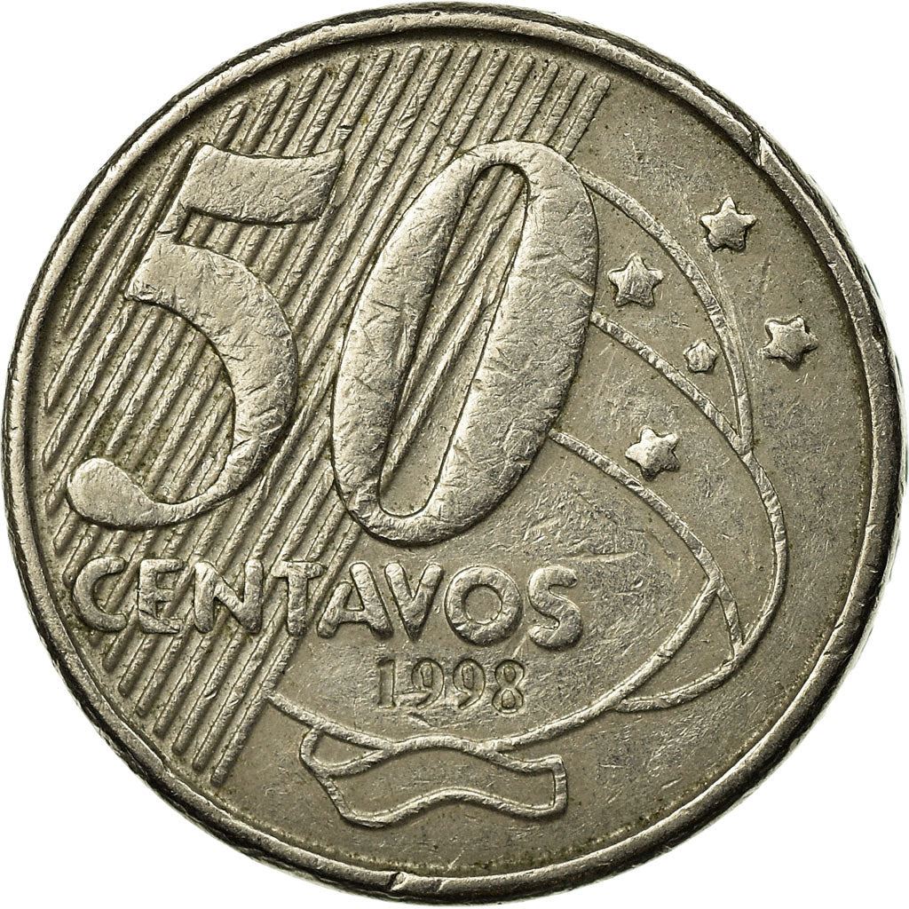 Brazil | 50 Centavos Coin | José Maria da Silva | Km:651 | 1998 - 2001