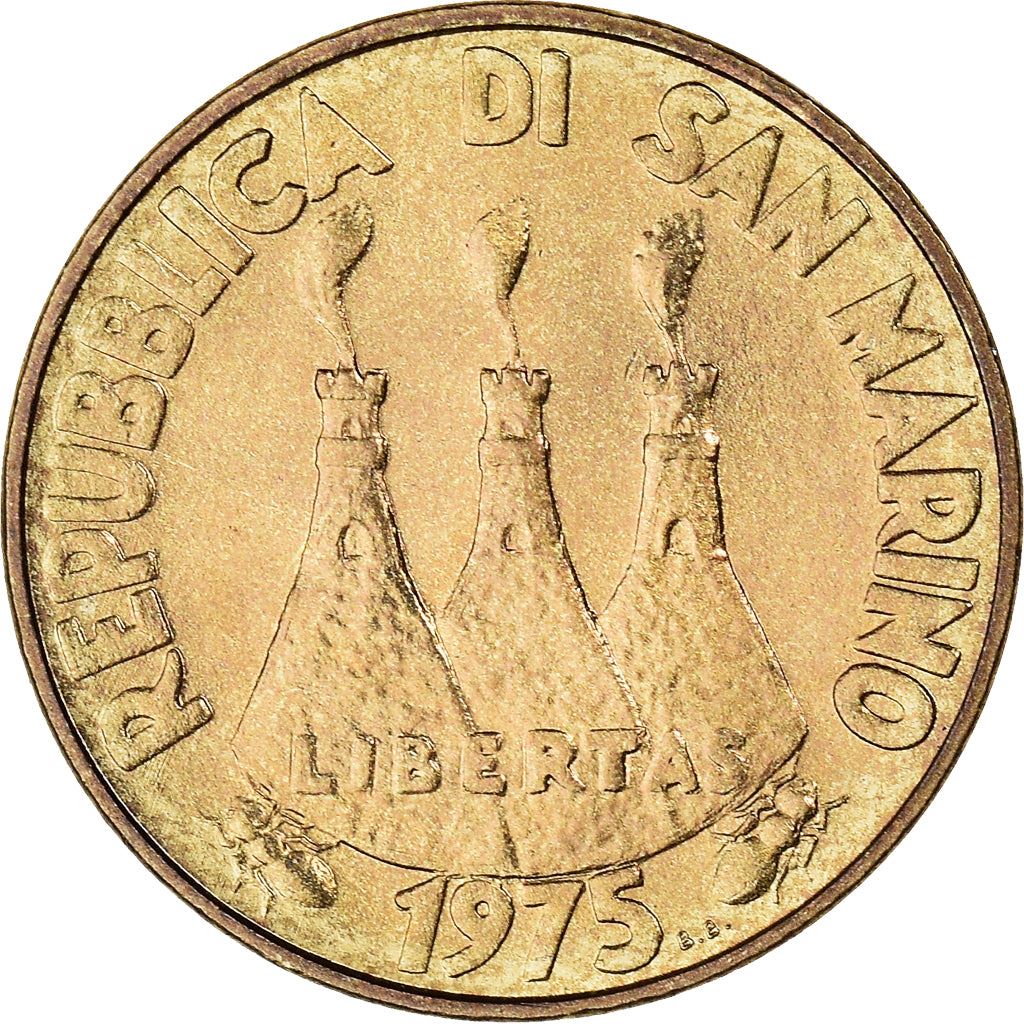 San Marino | 20 Lire Coin | FAO | Km:44 | 1975