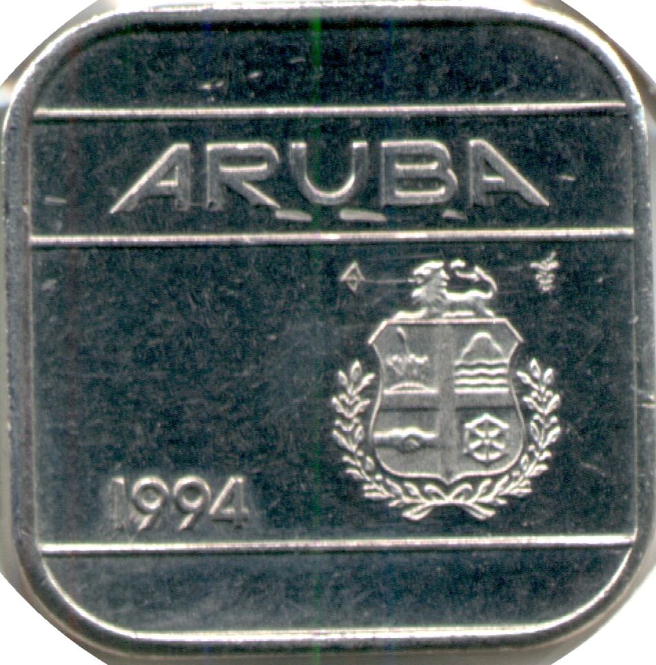 Aruba 50 Cents Coin | Queen Beatrix | Willem Alexander | KM4 | 1986 - 2019