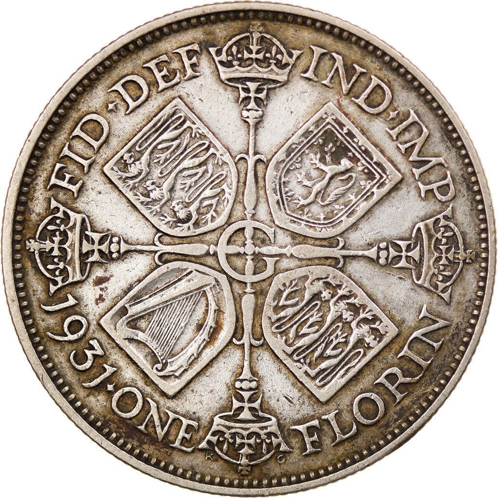 United Kingdom | 1 Florin Coin | George V | KM:834 | 1927 - 1936