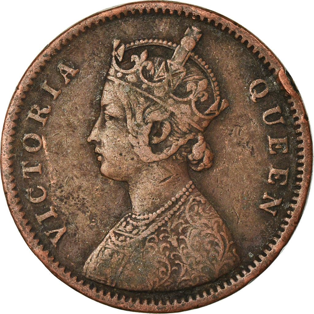 India - British | 1/4 Anna Coin | Queen Victoria | Km:467 | 1862 - 1876