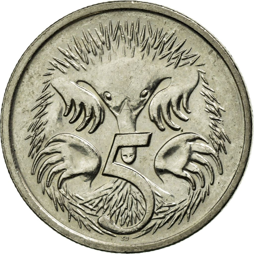 Australia | 5 Cents Coin | Echidna | Km:401 | 1999 - 2019